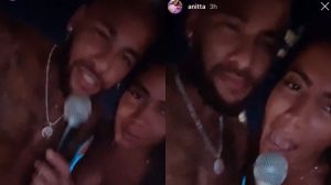 Anitta e Neymar fazem encontro cheio de música com direito a vídeo nas redes sociais (Montagem/ Reseller Web)