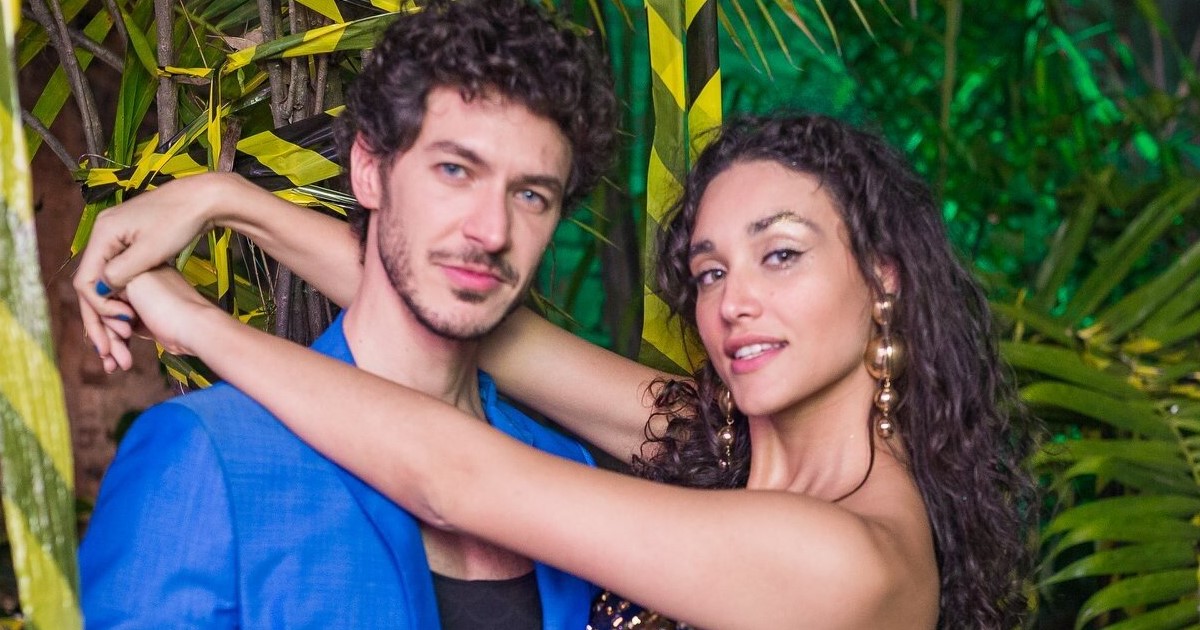 Atriz Débora Nascimento e seu ex-namorado Luiz Perez.