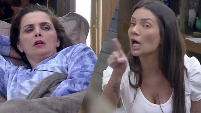 Stéfani Bays briga com Luiza Ambiel após modelo fazer fofoca para Biel (Montagem: Reseller Web)