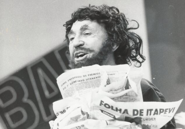 Humorista Moacyr Franco em sua estreia no SBT
