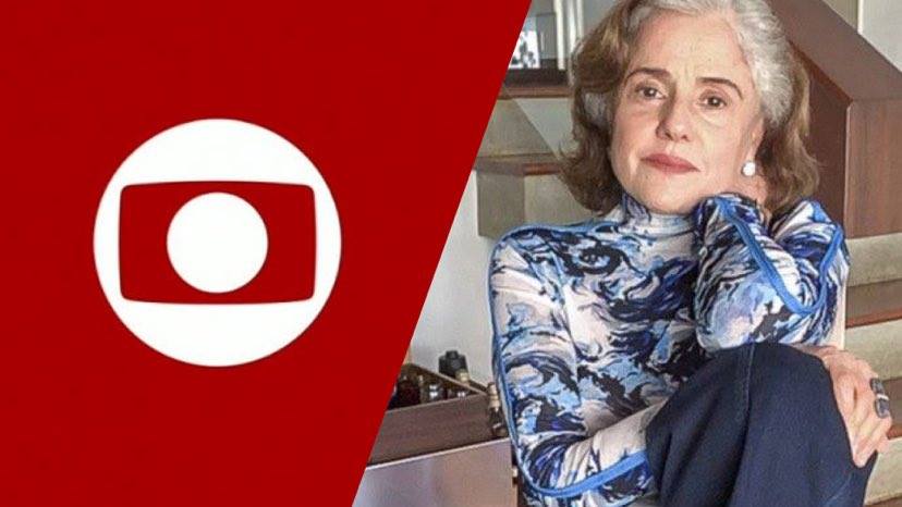Globo cancela gravações de suas novelas após internação de Marieta Severo devido ao coronavirus (Montagem: Reseller Web)